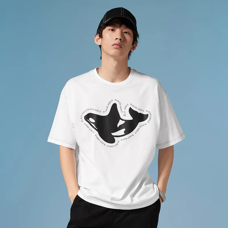 HLA JEANS T Shirts Men Bleached 03-4
