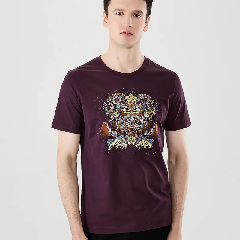 ANDREW MACKENZIE T Shirt Men's Dark Purple-2