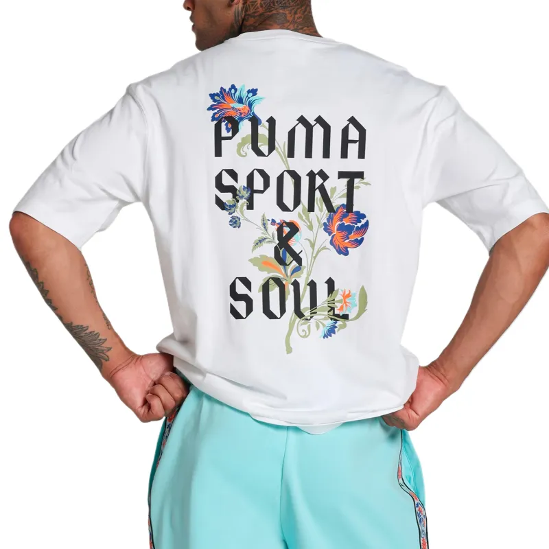 PUMA Playera Estilo Boxy Floral Sport Para Hombre-2