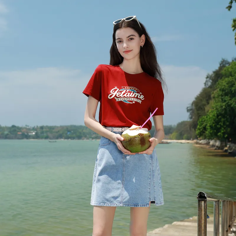 3COLOUR Casual Short Skirts Women's Lake Blue-5