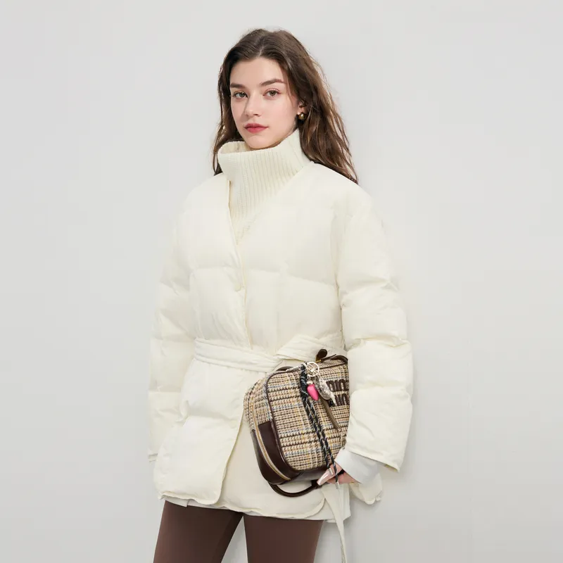 3COLOUR Down Jacket Women's Cream-2