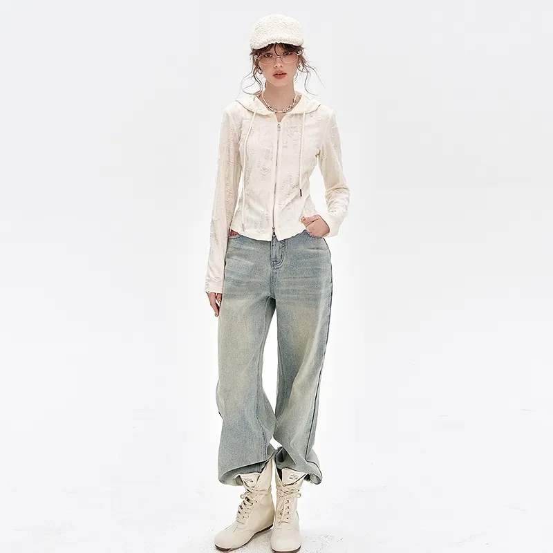ELF SACK Jeans Women's Denim Light Blue-6