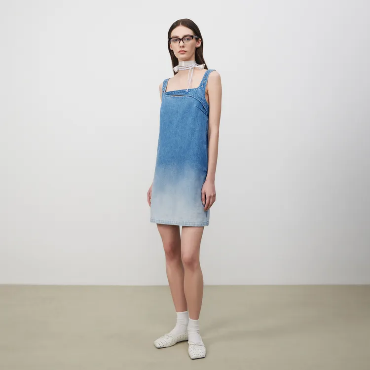 Lost In Echo Slip Dresses Women's Gradient Blue-3
