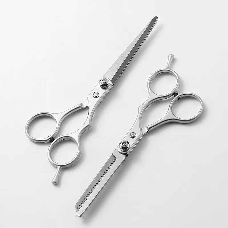 XIBI Haircutting Scissors With Flat Teeth 2 Piece Set Suitable For Home Use And Pet Grooming Hair-3
