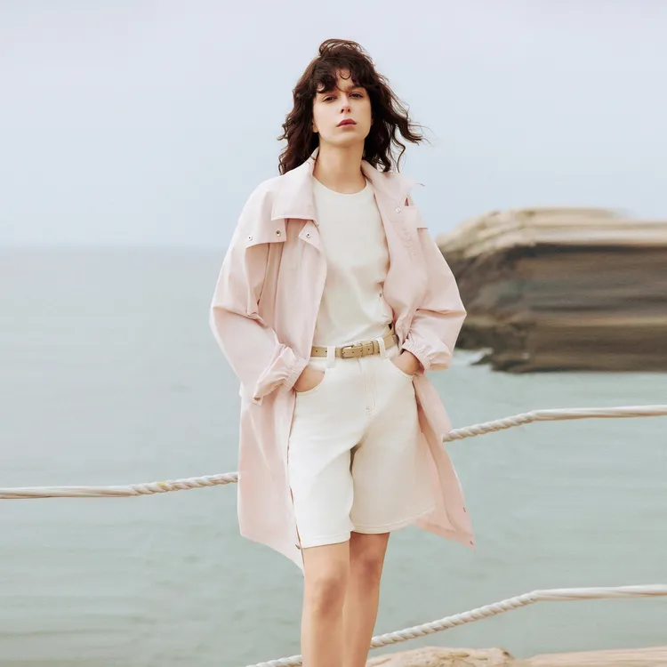 ELLE Sun Protection Coat Women's Pink-3