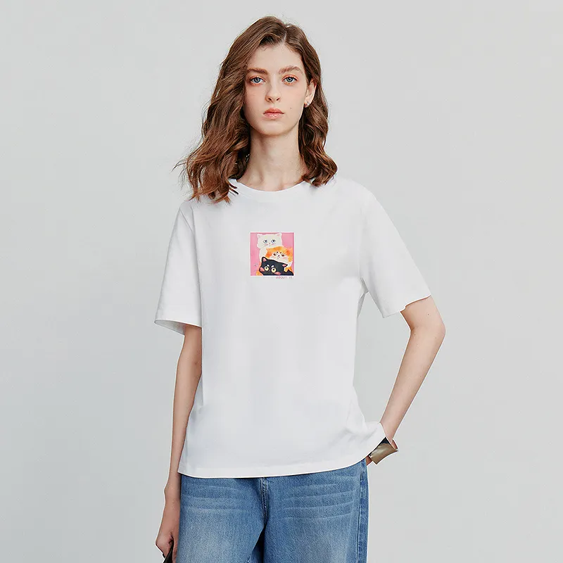 Initial Language T Shirt Women's-11