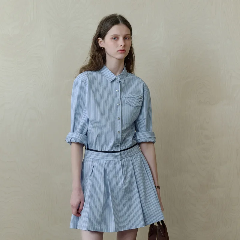 Teenie Weenie Long Sleeved Dress Women's Blue-3
