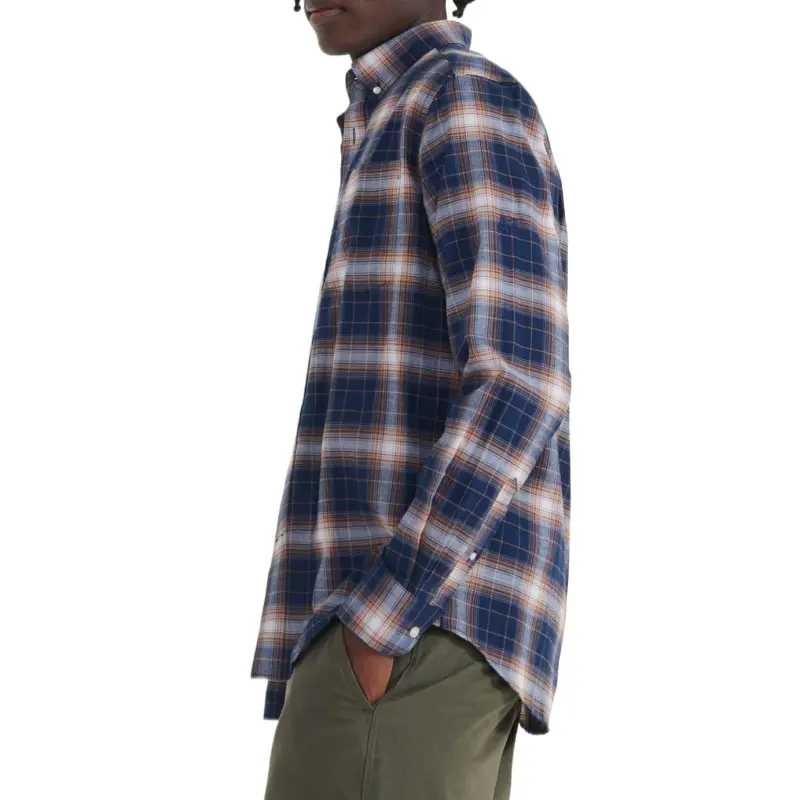 AIGLE Flanel Check Long Sleeve Shirt Men's-14