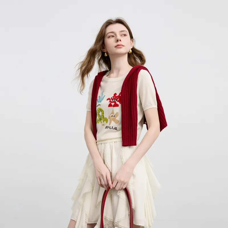 3COLOUR Knitwear Women's Ecru-2