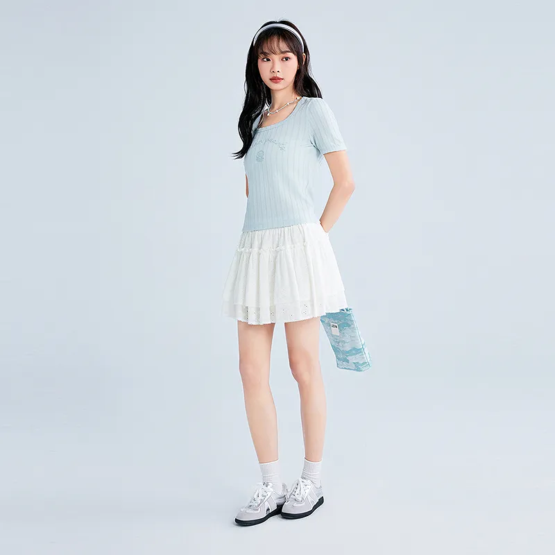 LEDIN T Shirt Women's Melt Ice Blue-3