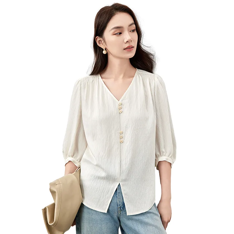 SENTUBILA Shirts Women's Light Apricot-3