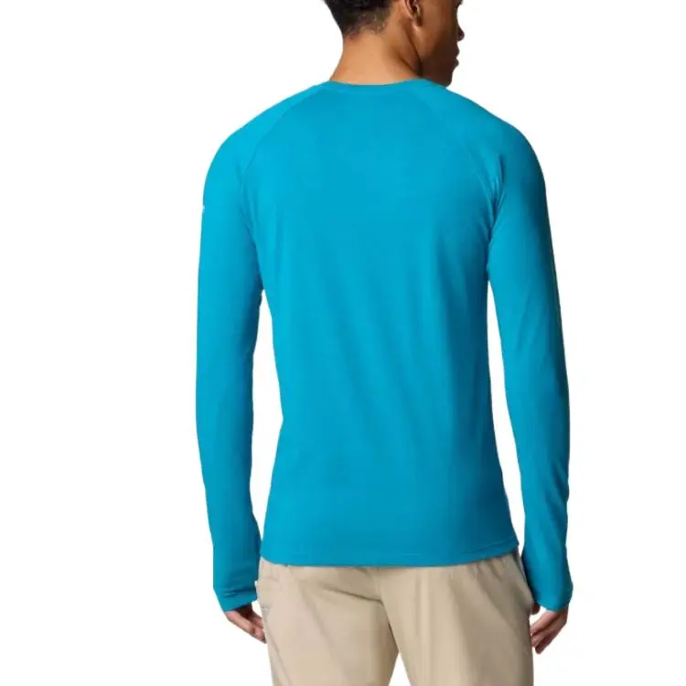 Columbia PFG Uncharted Neps Omni-Shade Omni-Wick T-Shirt Men's Blue Echo-1