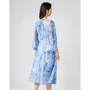 Love Elaine Long Sleeved Dress Women's Morning And Dusk Blue