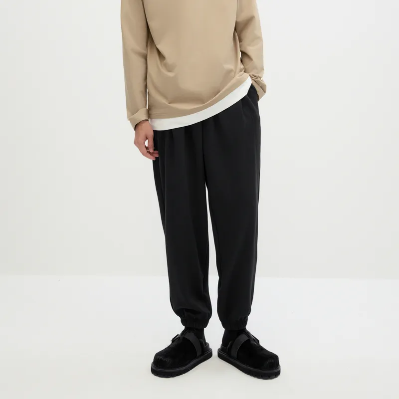 GXG Drawstring Casual Pants Men's Black-2