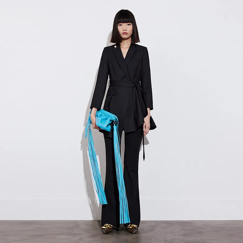 IDPAN Cropped Coats Women's Black-2
