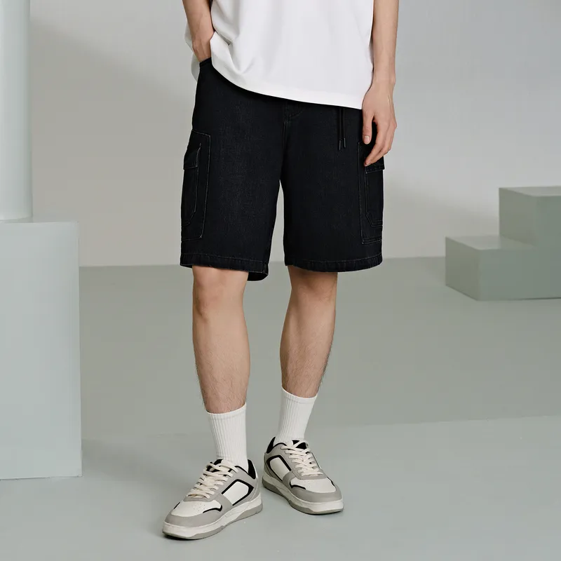 GXG Denim Shorts Men Black-2