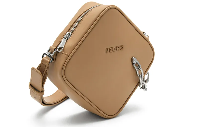 PEDRO Blended Material Shoulder Bag Small Size Men's Black-6