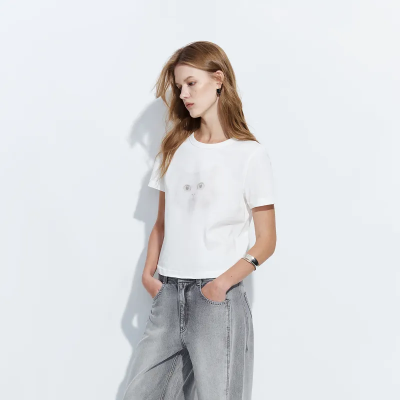 ONLY Set in Sleeve T Shirt Women's-4