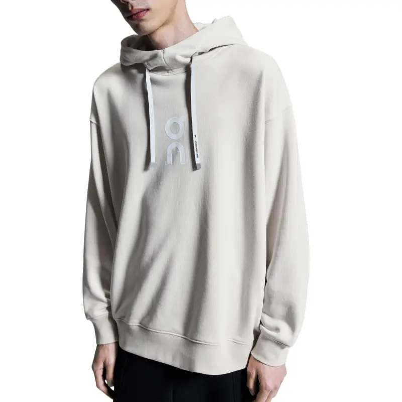 On Club Hoodie Sweatshirt Unisex Silver-2