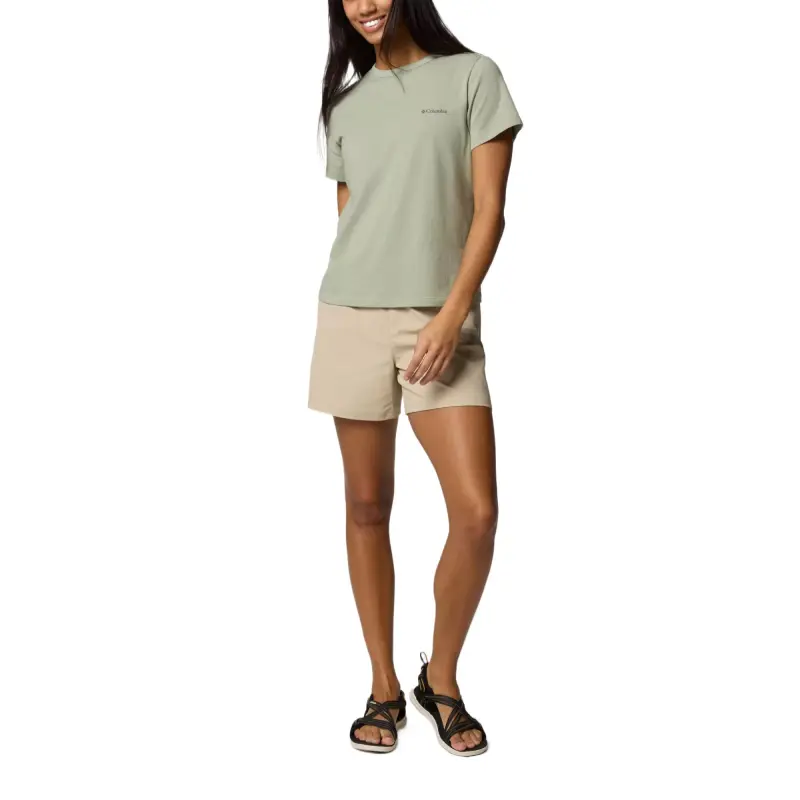 Columbia Sun Trek Regular T-Shirt Women's Light Green-3