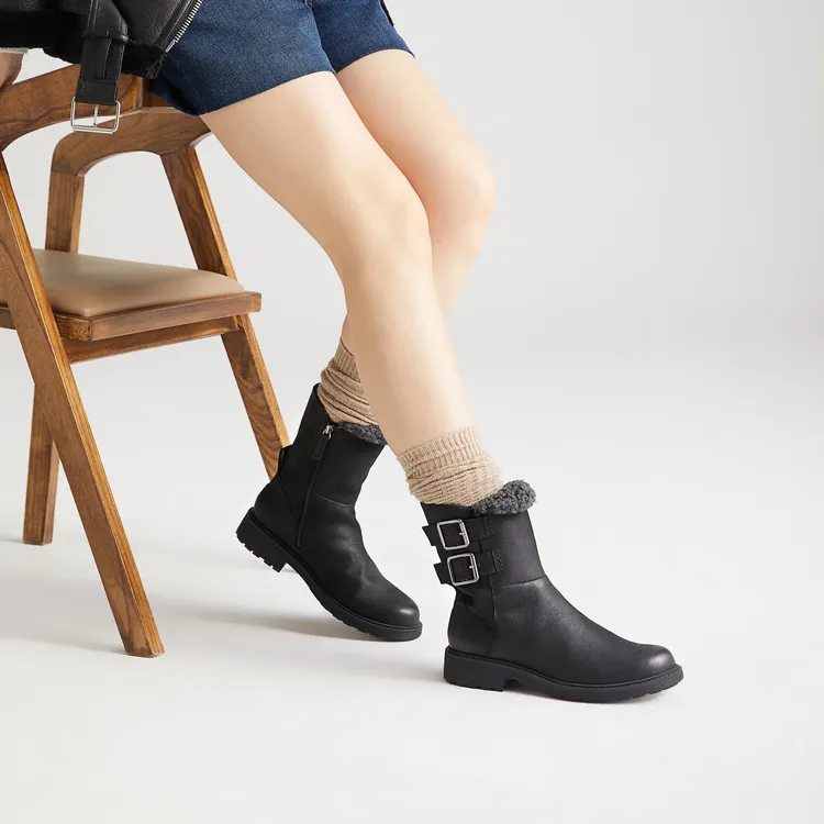Clarks Ankle Boots Women's Black-5