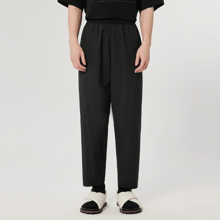 CROQUIS Casual Pants Unisex 409 Black Navy Blue-2