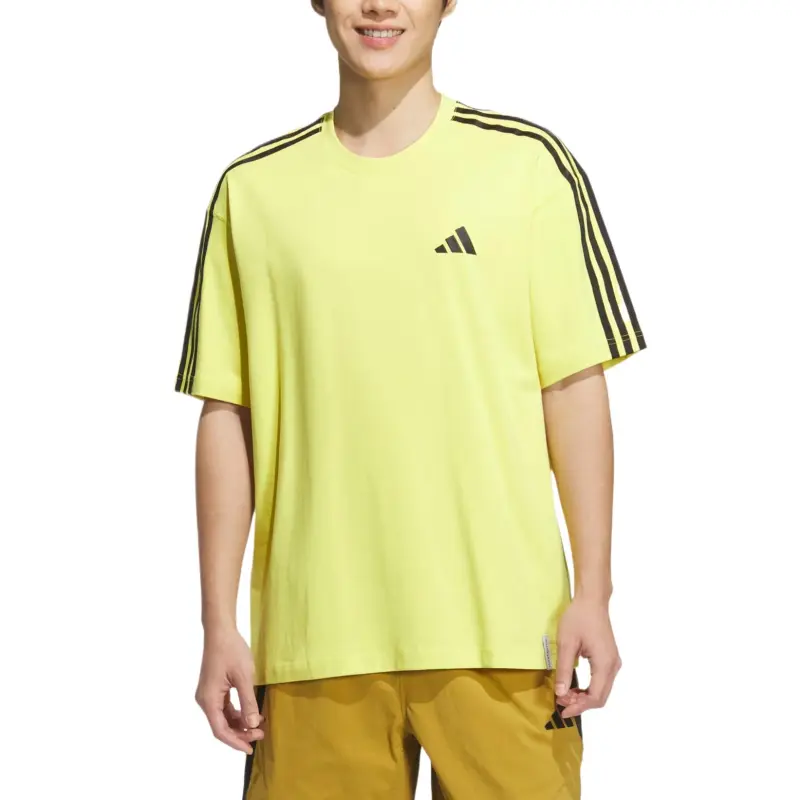 Adidas ESSENTIALS Plus T Shirt Men's Pure Sulfur Yellow-1