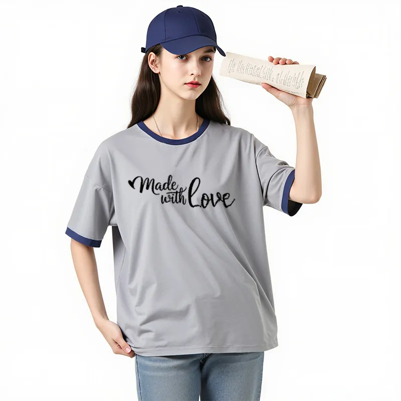 FAIRWHALE Drop Shoulder Sleeve T Shirt Women's-27