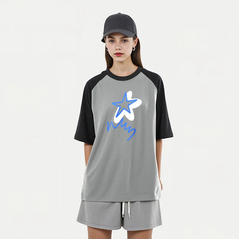 FAIRWHALE Drop Shoulder Sleeve T Shirt Women's-14