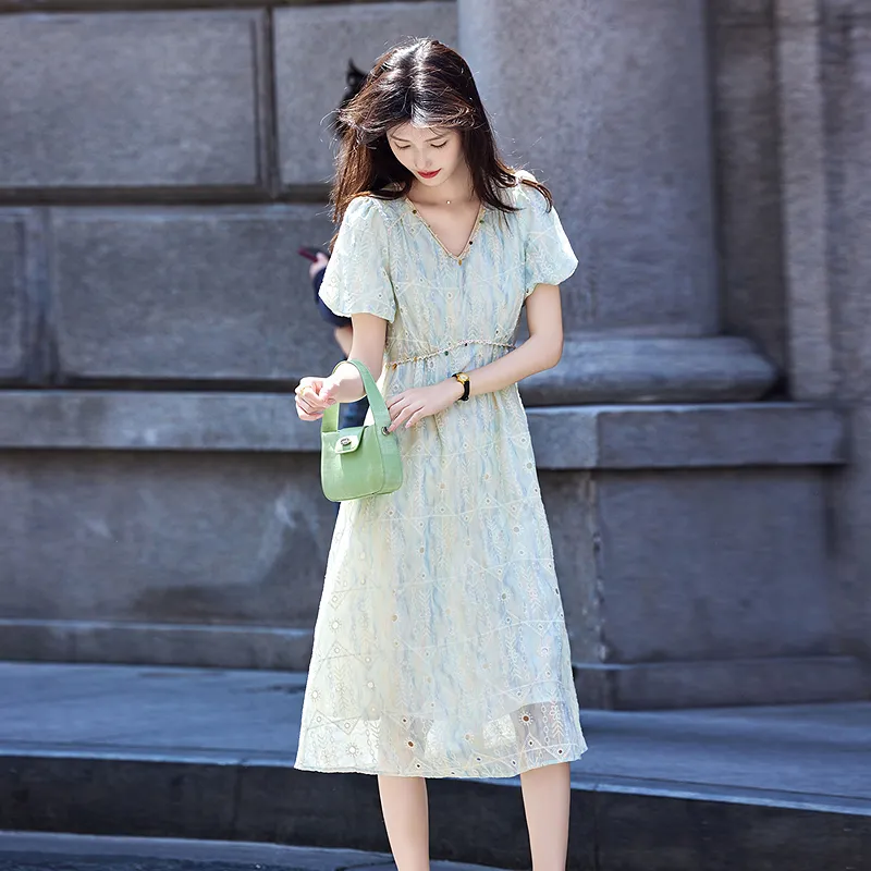 A Paradise For Awakening Short Sleeved Dress Women's-3