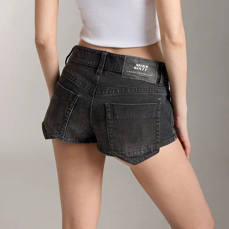 Miss Sixty Denim Shorts Women's Black-3