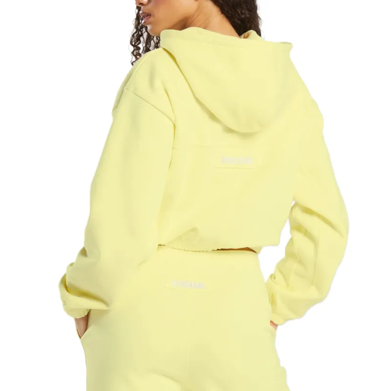 GYMSHARK Fleece Zip Hoodie Jacket Women's Refresh Yellow-1
