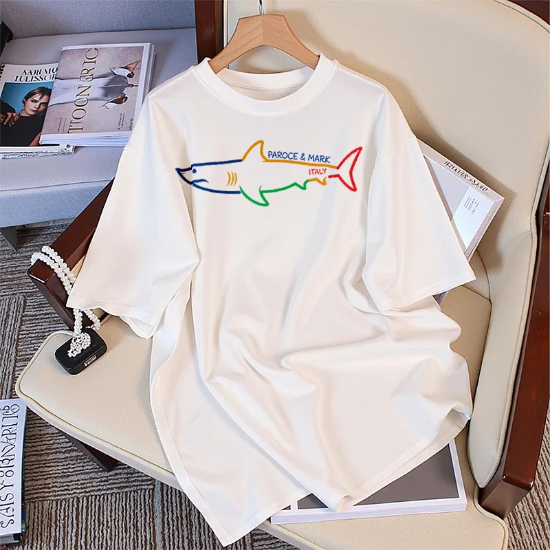 FAIRWHALE Drop Shoulder Sleeve T Shirt Women's-2
