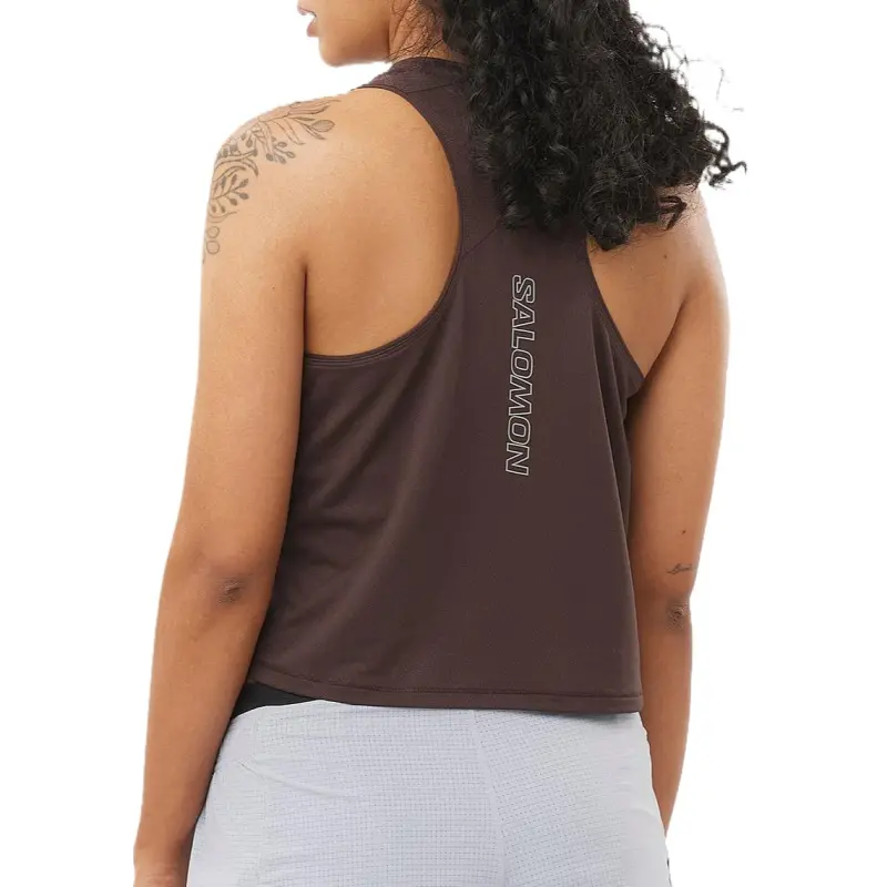 SALOMON SENSE AERO Tank Top Women's Coffee-2