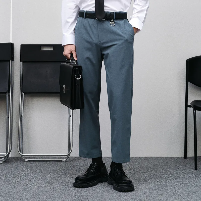 GXG Suit Trouser Men's Blue Gray-2