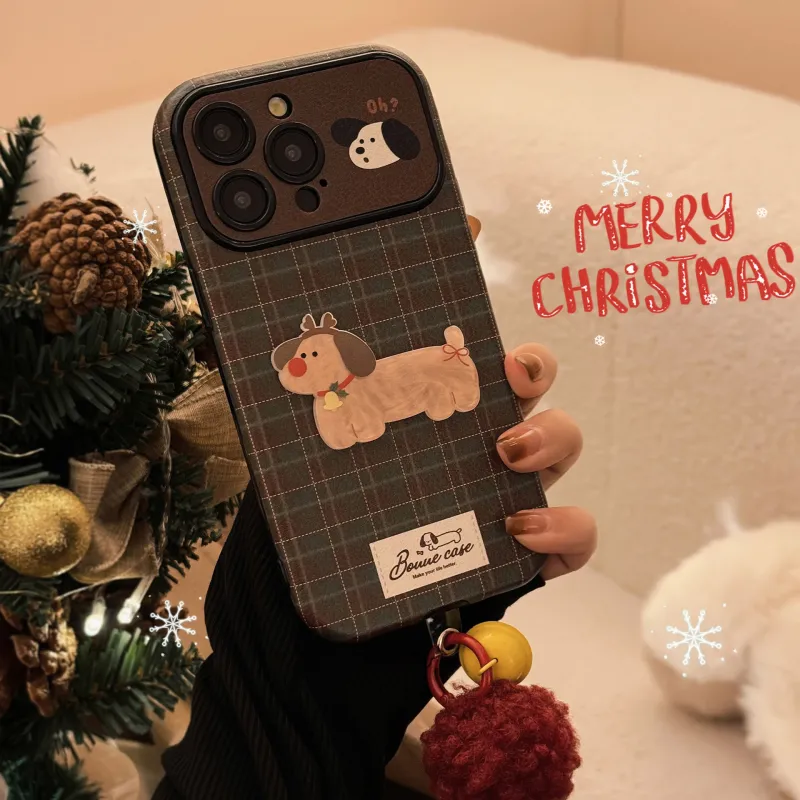 Cuttlefish Grid TPU Material Vintage Plaid Niche Phone Case Compatible With Apple 16/15/14/13/12/11-4