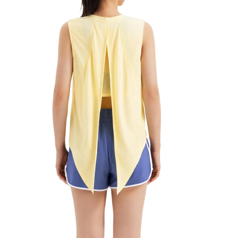 DECATHLON Sport Vests Women's Light Yellow-3