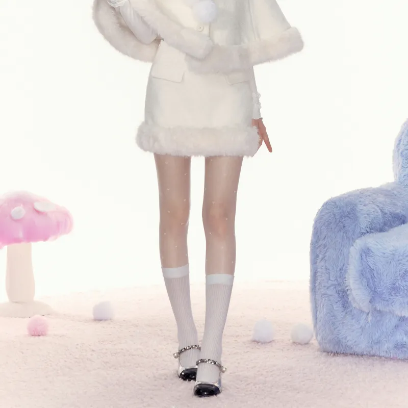 AYF Casual Short Skirts Women's White-2