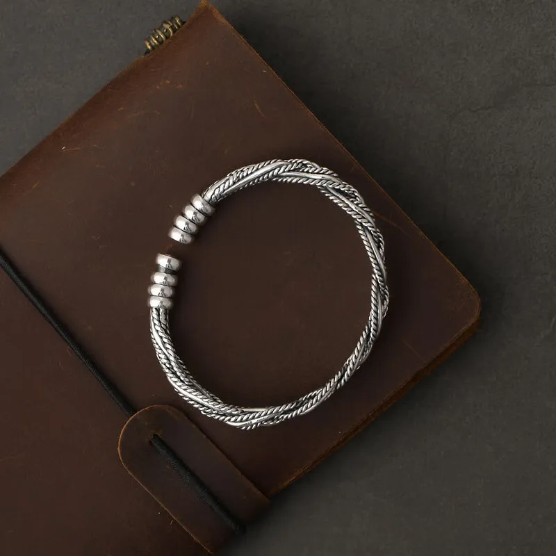FUYUFU S 999 Fine Silver Sterling Silver Bracelets Unisex-4