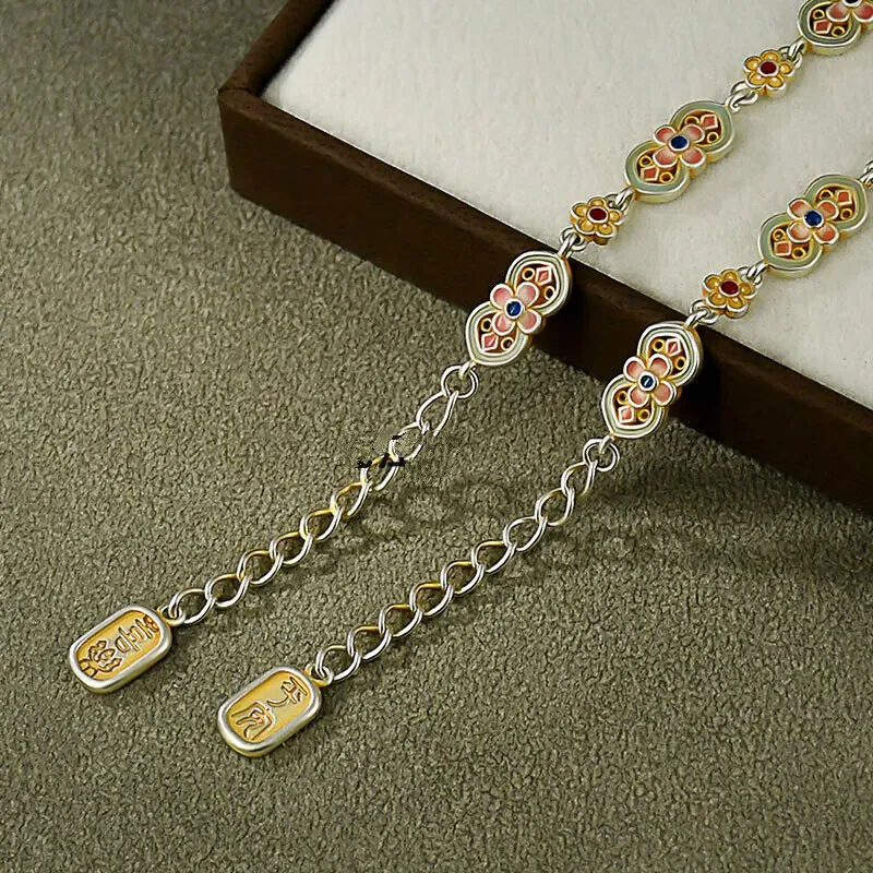 LIUXIN 999 Fine Silver Bracelets Women's-3