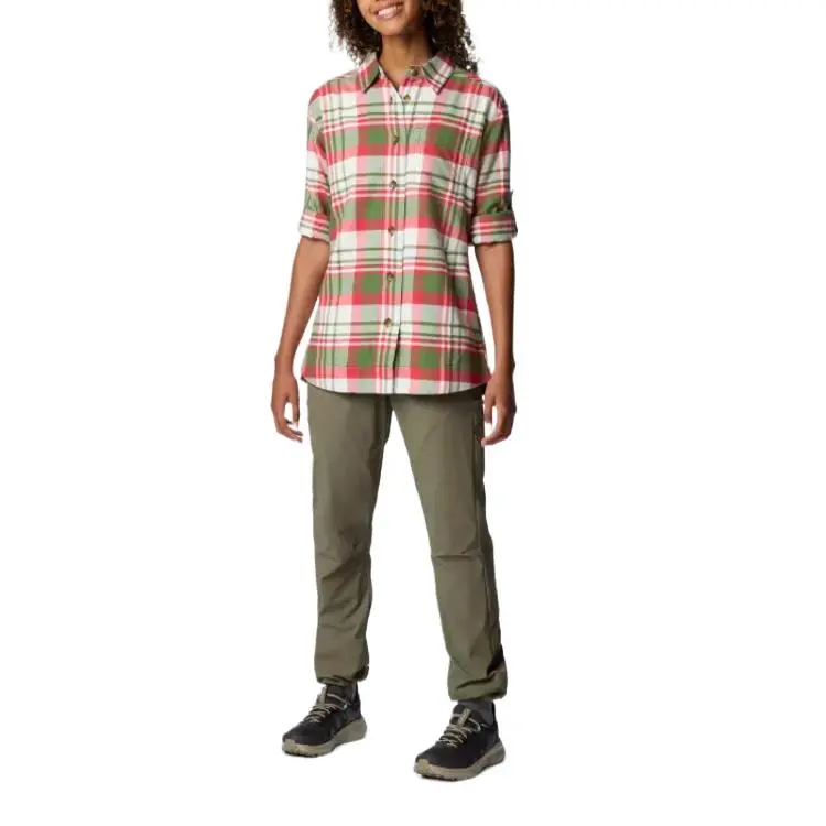 Columbia Holly Hideaway Flannel Shirt Women's Multi-grid-4