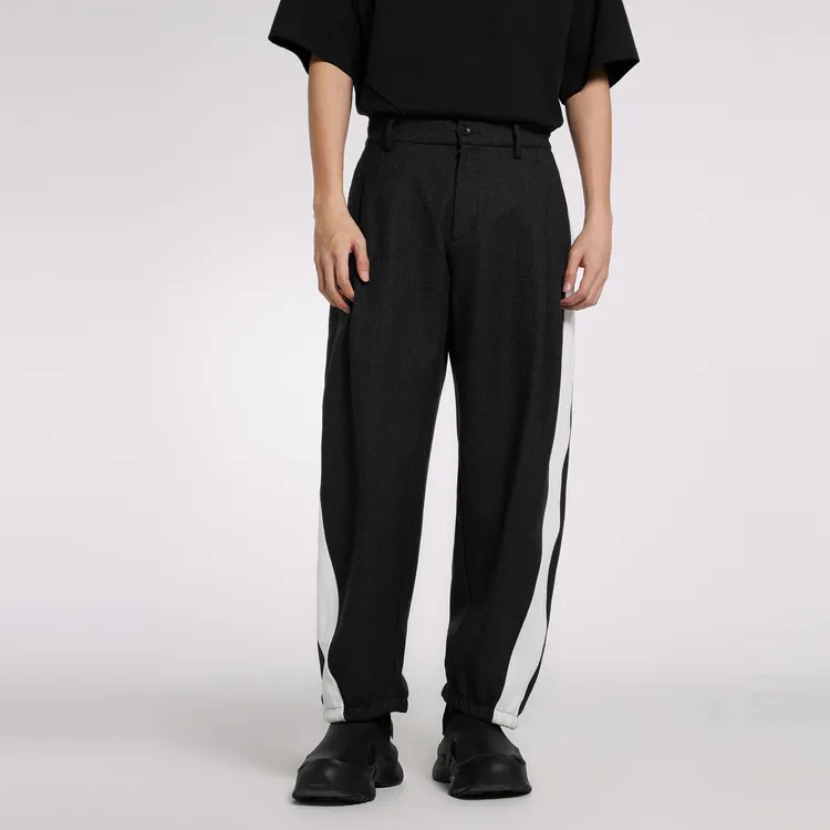 CROQUIS Casual Pants Unisex 070 Dark Mixed Gray-4