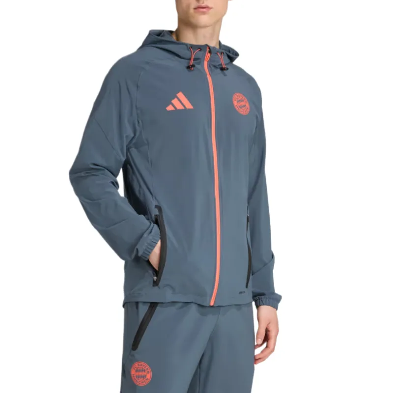 Adidas Free Shipping With AdiClub Fc Bayern Tiro 25 Competition Vis Tech Travel Jacket-3