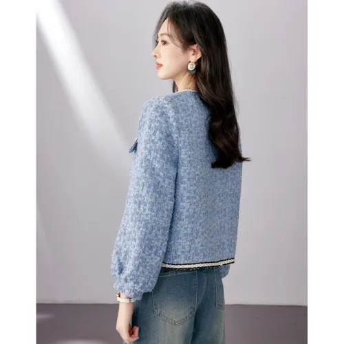 Like The Age Of Water Velvet feel Coat Women's Blue