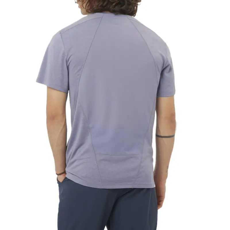 SALOMON T Shirt Men's Blue Granite-3