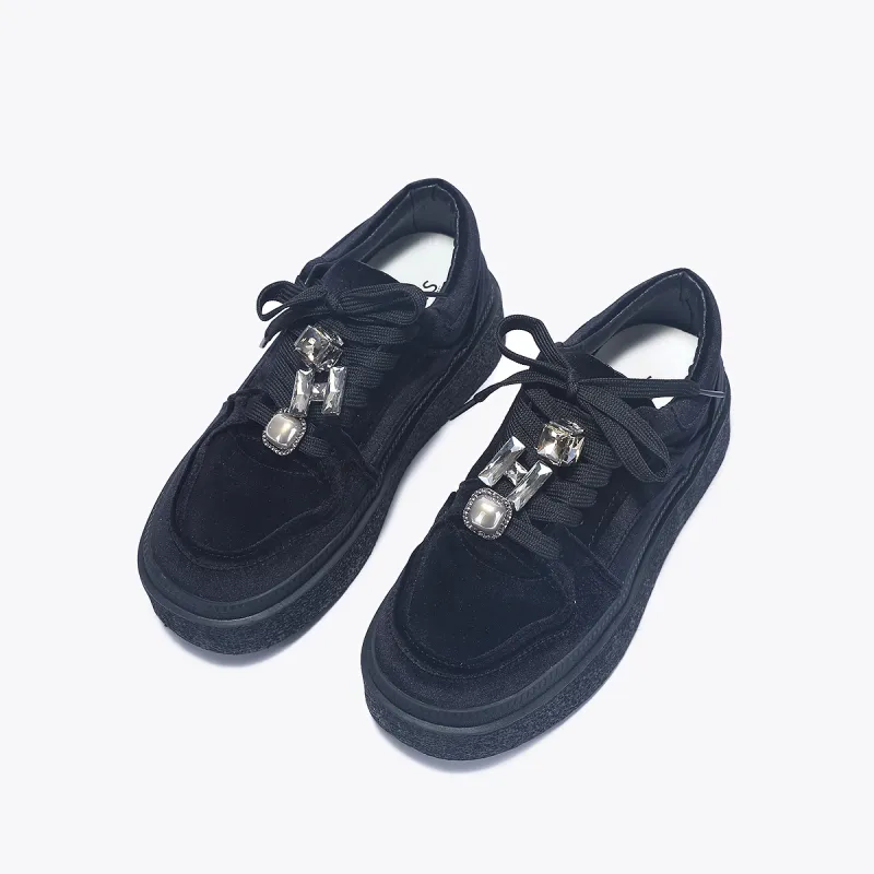 SELAIYA Wear resistant And Lightweight Low Top Skateboard Shoes Women's-2