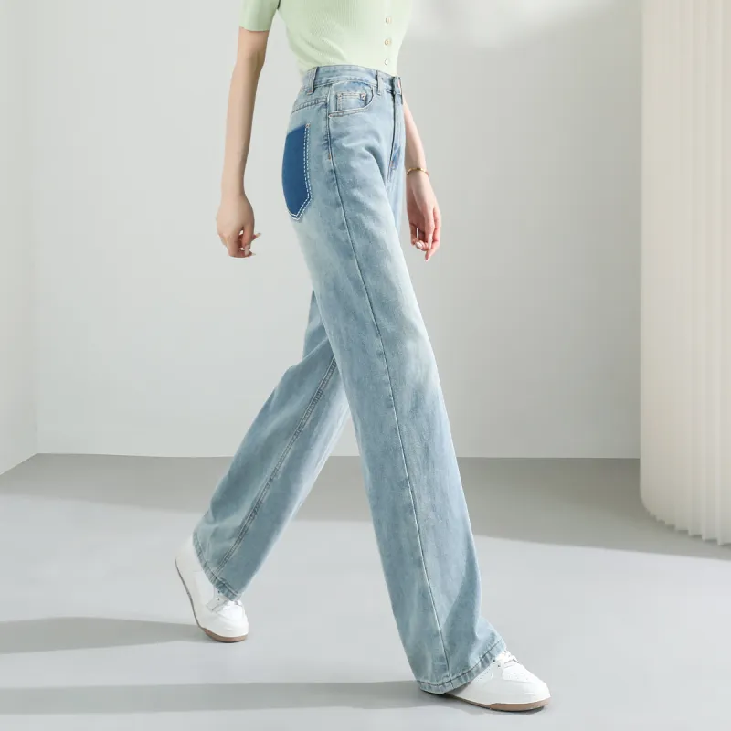 TERRE BLEUE Spring, Summer, Fall Jeans Loose Fit Women's-5
