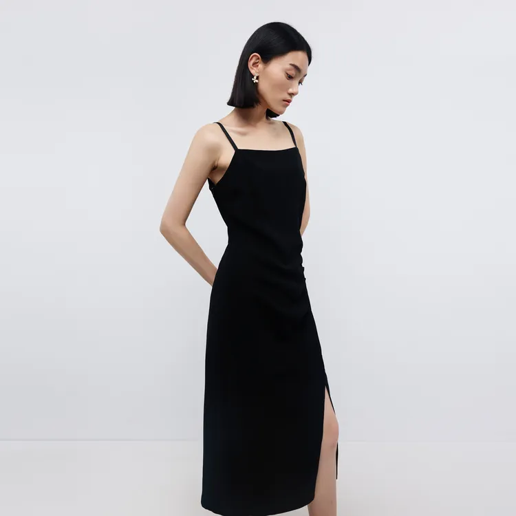 SHUIYUNJIAN Slip Dress Women's Black-3
