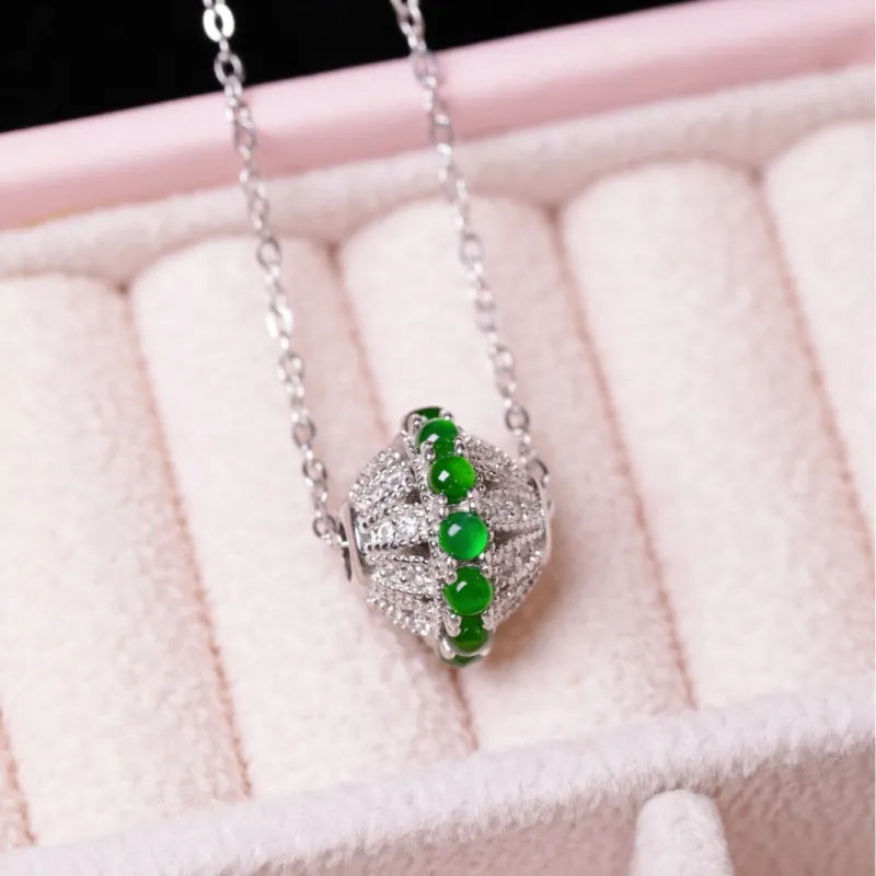 KALAIYIN Ice Glutinous Jadeite Necklaces Women's-4