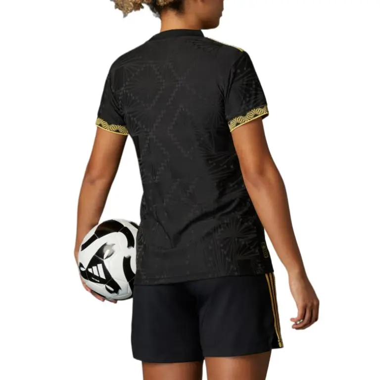 Adidas Women's Mexico 25 Gold Jersey Black-3